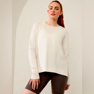 NWT Ivory Coaster Luxe Recover Sweatshirt Size Tall/Large